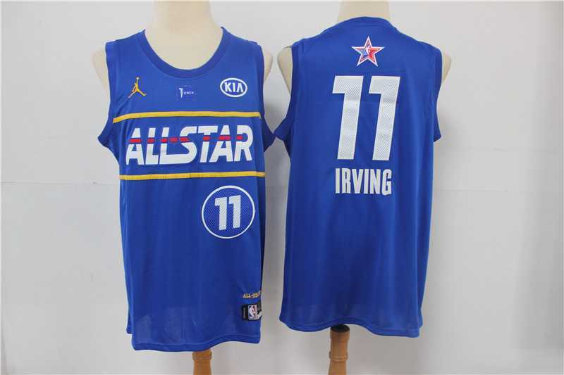 Nets 11 Kyrie Irving Blue 2021 NBA All-Star Jordan Brand Swingman Jersey,We sell and wholesale Nets 11 Kyrie Irving Blue 2021 NBA All-Star Jordan Brand Swingman Jersey on line form chian!